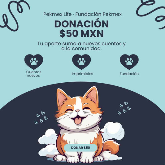 Donación desde $50 MXN — Apoya Pekmex Life + Fundación Pekmex