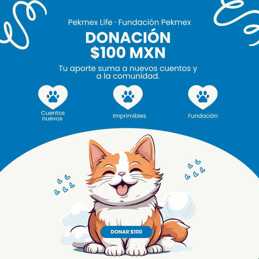 Donación desde $100 MXN — Apoya Pekmex Life + Fundación Pekmex