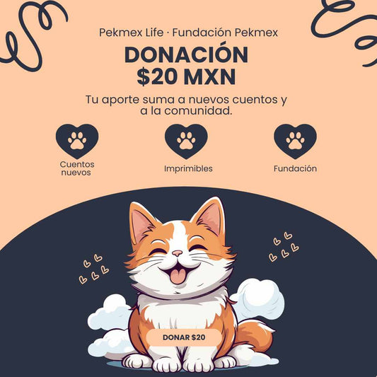 Donación desde $20 MXN — Apoya Pekmex Life + Fundación Pekmex