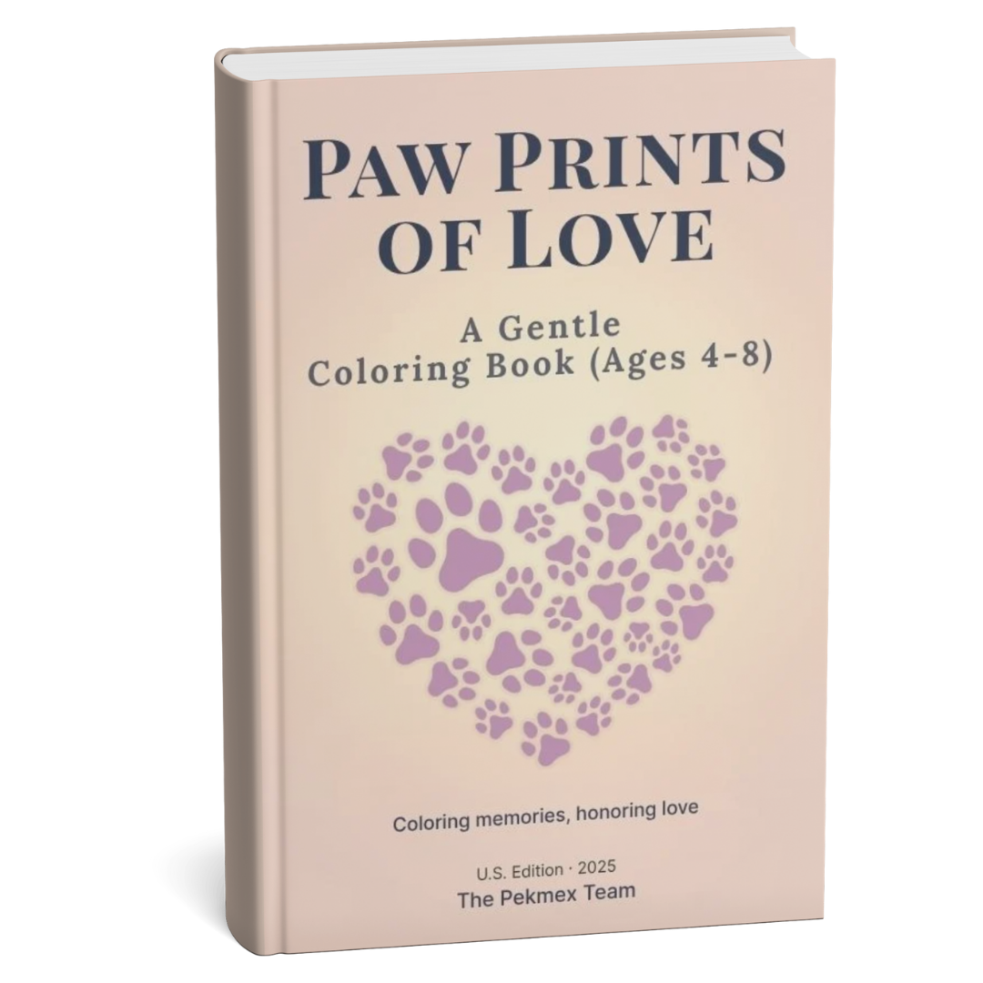 Children’s coloring book about pet loss and love – Pekmex Is Life Collection
